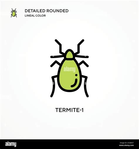 Termite 1 Vector Icon Modern Vector Illustration Concepts Easy To