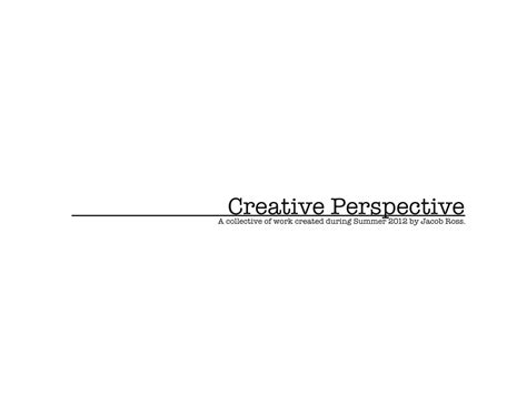 creative perspective book  behance