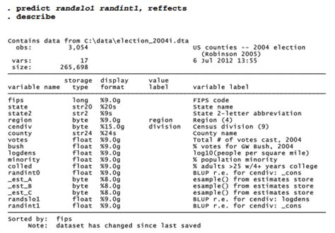 Random Intercepts And Slopes By Using Stata Hkt Consultant