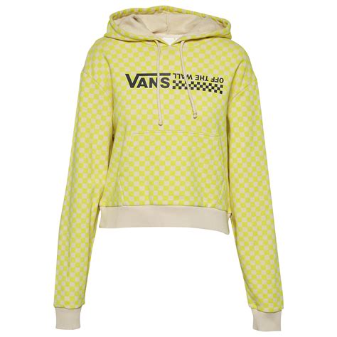 Vans Cotton Quantum Checkerboard Hoodie in Yellow - Lyst