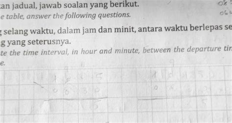 Solved Kan Jadual Jawab Soalan Yang Berikut E Table Answer The