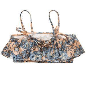 Zimmermann Swim Zimmermann Porcelain Ruffle Bikini Nwt Poshmark
