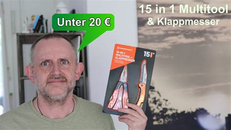 Günstiges 15 in 1 Multitool Klappmesser vom Discounter