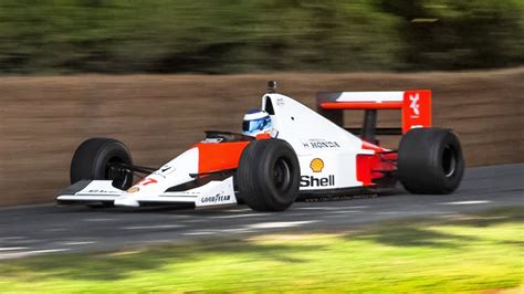 1990 McLaren-Honda MP4/5B ex-Ayrton Senna F1 V10 Car in action at ...