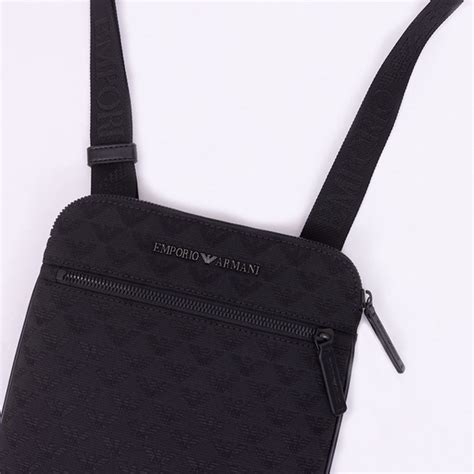 Emporio Armani New Allover Logo Bag Oxygen Clothing