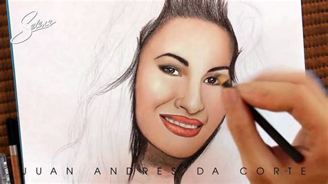 Drawing Selena Quintanilla With Colored Pencils Youtube