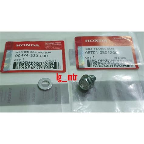 Jual Bolt X Baut Dan Ring Oli Gardan Beat Pcx Scoopy Spacy Vario