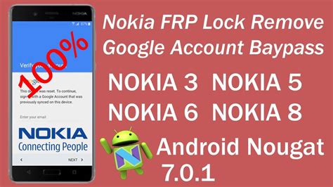 How To Remove Google Account Nokia 3 5 6 Or 8 Remove FRP Lock From