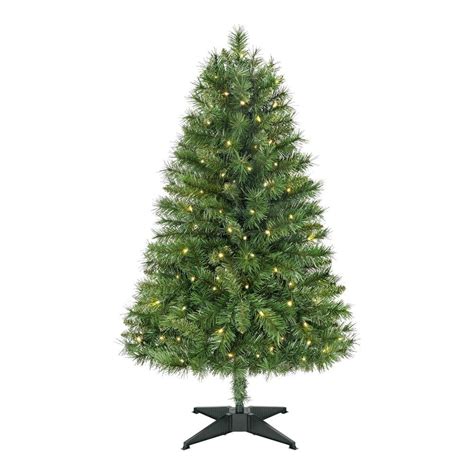 Home Accents Holiday 4 Ft Pre Lit Led Woodtrail Fir Artificial Christmas Tree 24gu04001 The