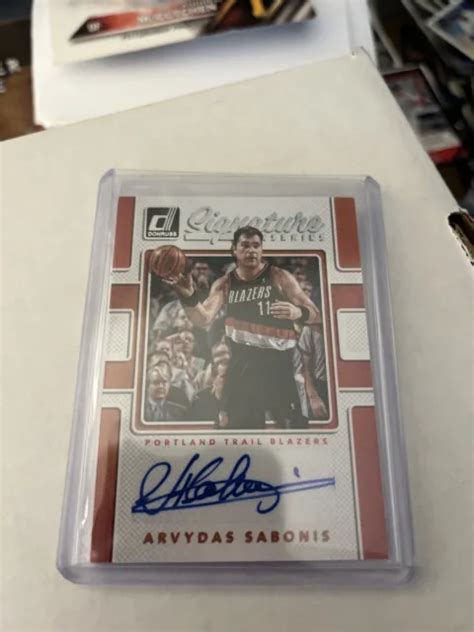 Panini Donruss Signature Series Arvydas Sabonis Ss As Auto Hof