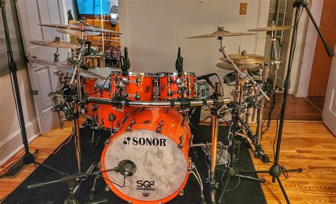 Sonor SQ2 w/ my new 14” floor tom : r/drums