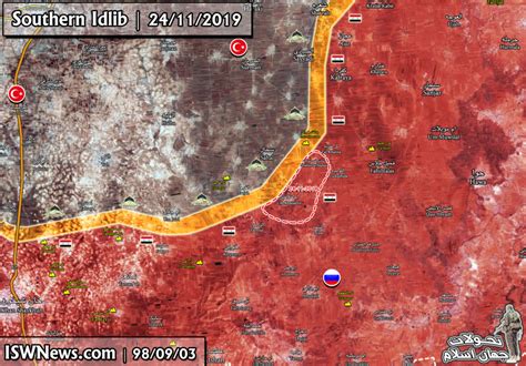 Map: Syrian Army Advances In South Of Idlib Province - Islamic World News