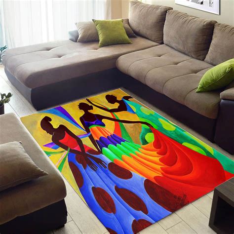 Beautiful African Fancy Woman Themed Inspired Home Rug Dream Art Europa