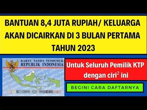 Kabar Gembira Untuk Seluruh Pemilik Ktp Ini Akan Dapat Bantuan