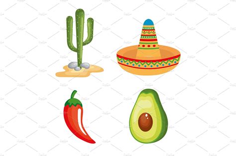 Mexican Culture Clip Art Set Vector Art At Vecteezy Clip