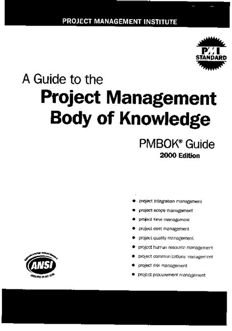 Pmbok Guide To The Project Management Body Of Knowledge Pdfcoffee