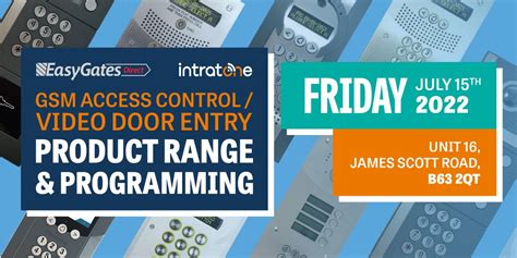 Intratone Gsm Access Control And Video Intercom Course Easygates Direct