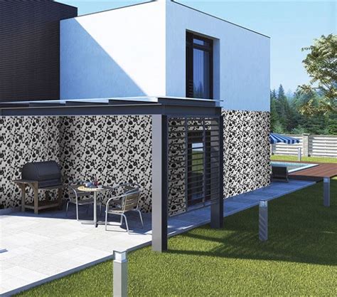 Latest Exterior Outdoor Wall Tiles Design Collection in India | Outdoor ...