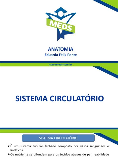 Sistema Circulatório Slides Pdf Pdf Sistema Circulatório Coração