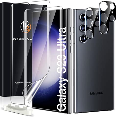 LK 4 Pezzi Pellicola Compatibile Con Samsung Galaxy S23 Ultra 5G 2