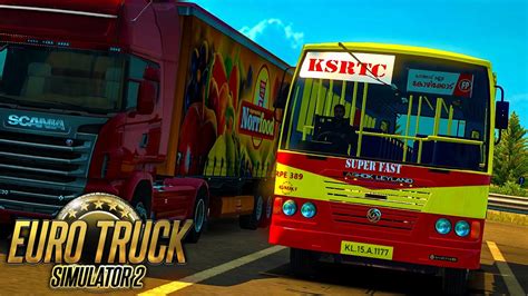 Ksrtc Super Fast Bus Mod Euro Truck Simulator 2 Kerala Map Ets2