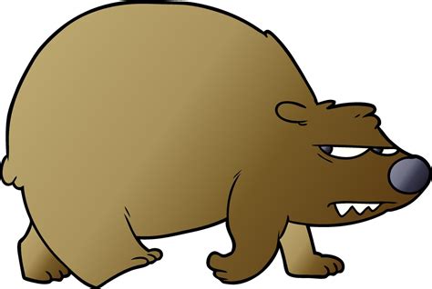 cartoon angry bear 12443589 Vector Art at Vecteezy