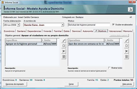 Software Para Servicios Sociales Informe Social Modelo Ayuda A Domicilio