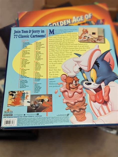 The Art Of Tom And Jerry Laserdisc 1992 5 Discs Rare