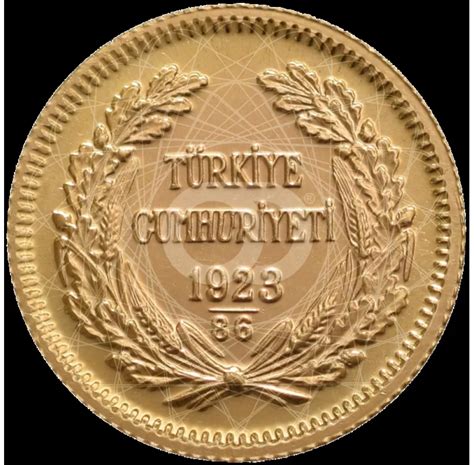 50 Piastre Kurush Oro Turchia Mustafa Kemal Atatürk 1923 Orodei24