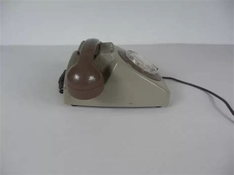 Vintage Bt Gpo Rotary Dial Telephone Two Tone Grey Picclick Uk