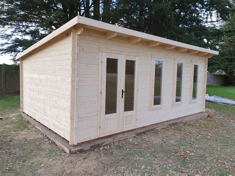 Dunster House Log Cabin Installation Bicknacre Essex