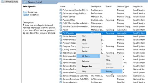 How To Restart Print Spooler In Windows 10