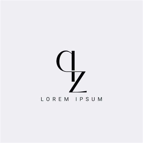 Premium Vector Letter Qz And Zq Monogram Initial Logo Geometric