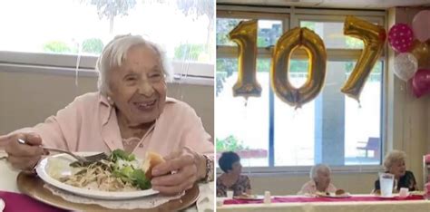 Una Anciana Cumplió 107 Años Y Reveló Su Secreto Para La Longevidad No