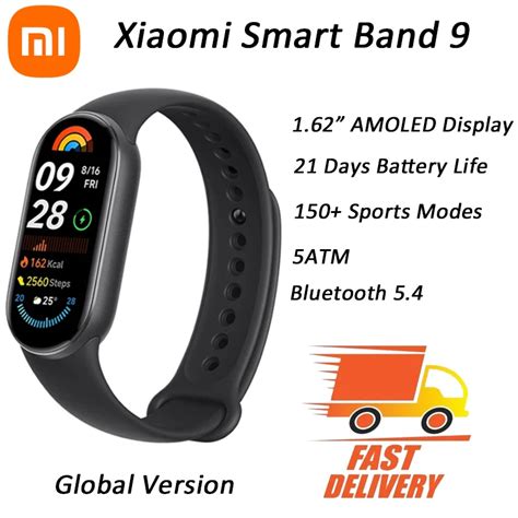 Wersja Globalna Xiaomi Smart Band Wy Wietlacz Amoled O Przek Tnej