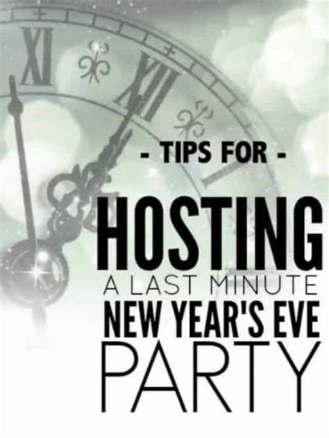 Tips For Throwing A Last Minute New Years Eve Party Story