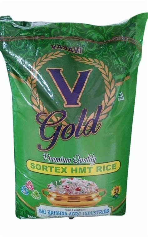 Vasavi Gold Unpolished Sortex Hmt Rice Packaging Type Pp Bag At