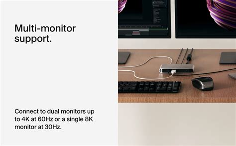 Belkin Connect Thunderbolt 4 Docking Station 5 In 1 USB C Multiport