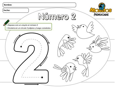 Número 2 Hago mi TareaHago mi Tarea Aprendizaje de los números