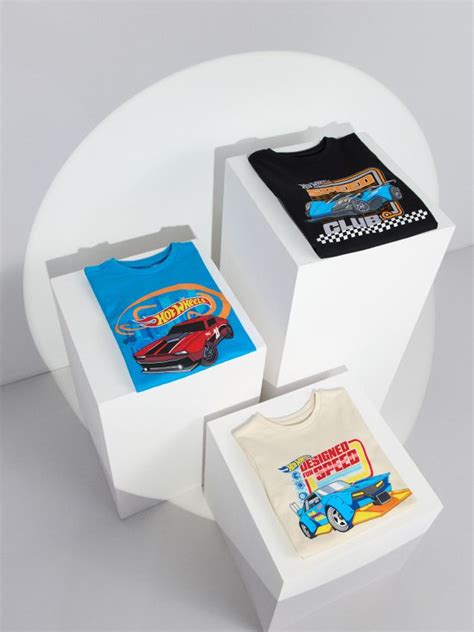 Довгий бавовняний лонгслів Hot Wheels Колір різнобарвний SINSAY GS MLC