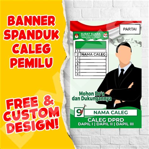 Jual Banner Caleg Pemilu Banner Caleg Anggota Dewan Cetak