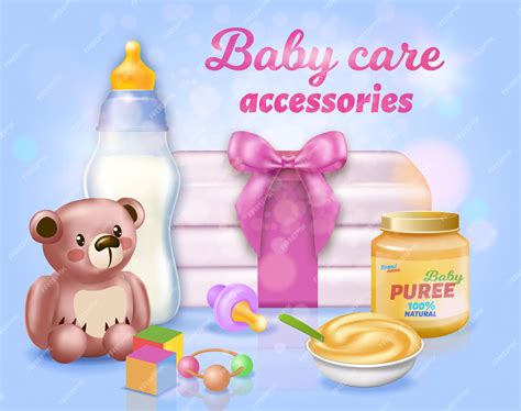 Premium Vector | Baby Care Accessories Set