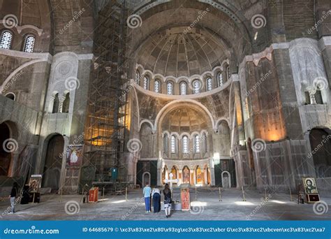 Church Of Saint Sava Interior Belgrade Serbia Editorial Stock Image