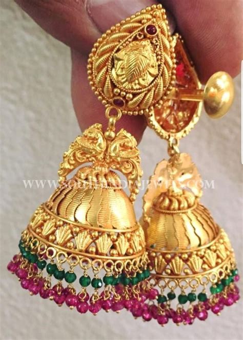 Traditional Gold Earrings Designs Kerala