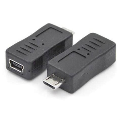 64 549 Ficha Adaptadora Micro Usb Macho Mini Usb Fêmea Viptrónica