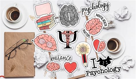 Psychology Printed STICKERS Set, Psychology Student Stickers, Bullet ...