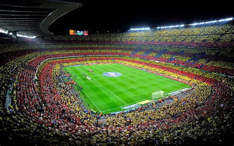 Hd Wallpaper Soccer Barcelona Match Stadium El Clasico Camp Nou