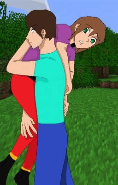 Herobrinea Love Story Minecraft Anime Minecraft Art Anime