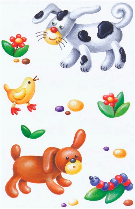 Кошка и собака / Лепка / В рукоделии