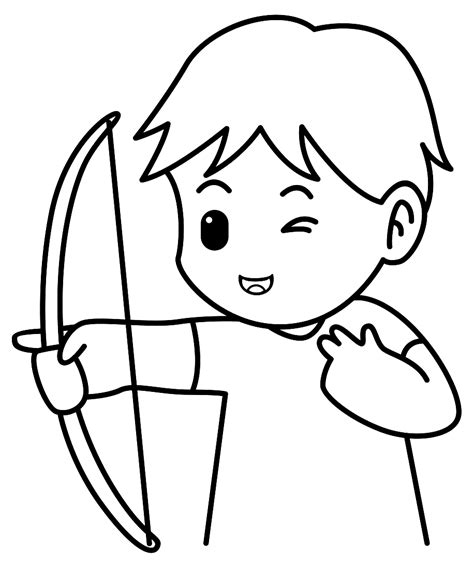 Robin Hood Archery Coloring Pages Archery Coloring Pages P Ginas